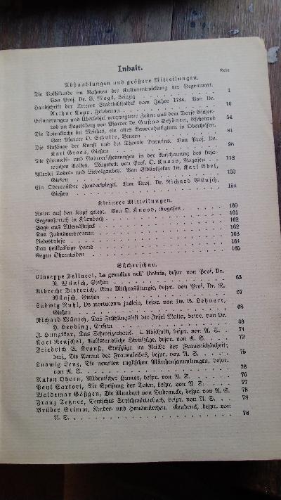 Hessische Blätter für Volkskunde  Band III - Front Cover