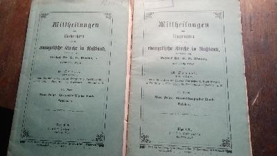 Mittheilungen und Nachrichten für die evangelische Kirche in Russlands.  Neue Folge Vierunddreissigster Band September und October - Front Cover