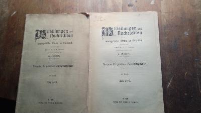 Mittheilungen und Nachrichten für die evangelische Kirche in Russlands.  Mai und Juli 1909 - Front Cover