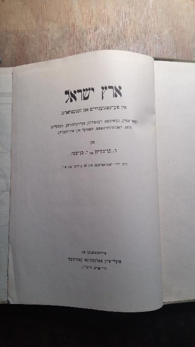 Das Land Israel in Vergangenheit und Gegenwart   Geographie, Geschichte, Rechtswissenschaften, Bevölkerung, Landwirtschaft, Handel und Industrie - Front Cover