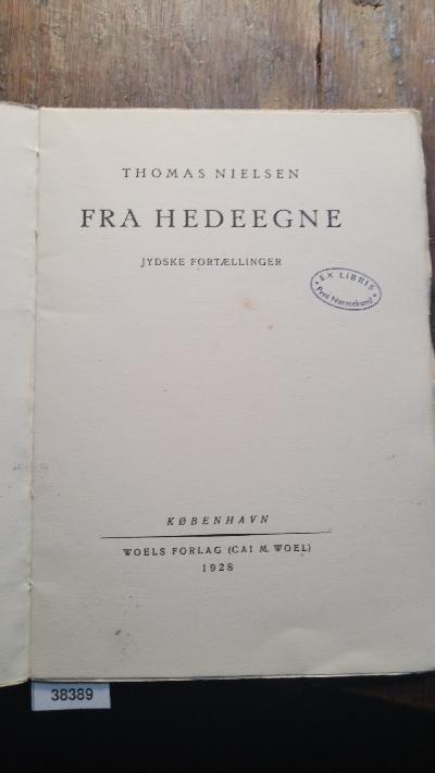Fra Hedeegne  Jydske Fortaellinger - Front Cover