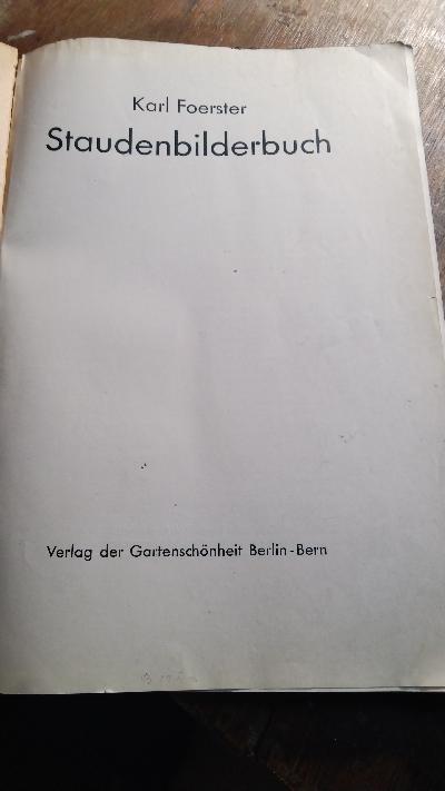 Staudenbilderbuch - Front Cover