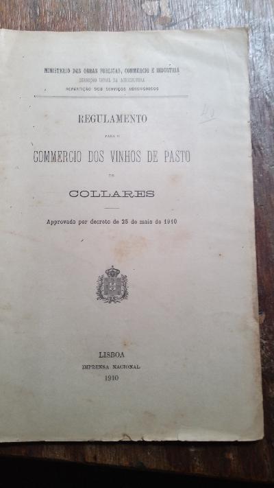 Regulamento para o Commercio do Vinho de Pasto no Dao - Front Cover