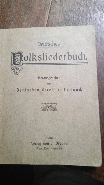 Deutsches Volksliederbuch - Front Cover