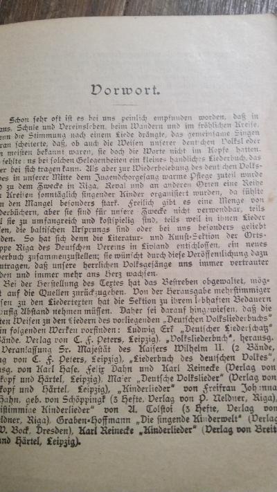 Deutsches Volksliederbuch - Front Cover
