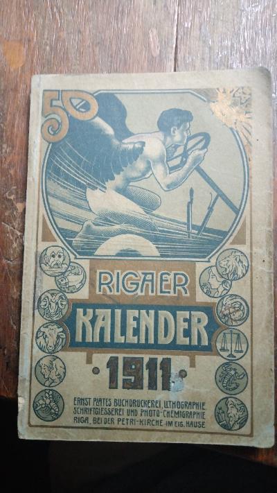 Rigaer Kalender auf das Jahr nach Christi Geburt  1911 - Front Cover