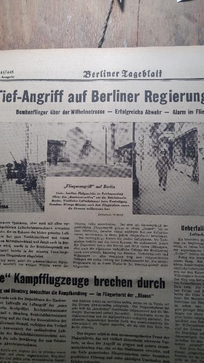 Berliner Tageblatt Nr. 434 - 451 des 66. Jahrgangs - Front Cover