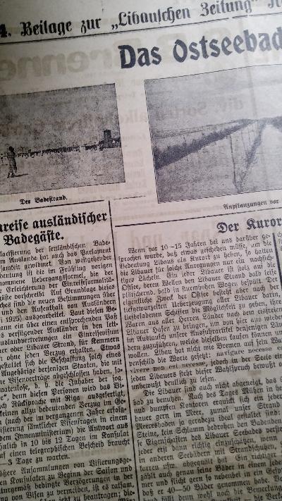 Libausche Zeitung  Werbe - Nummer für das Ostseebad Libau - Front Cover