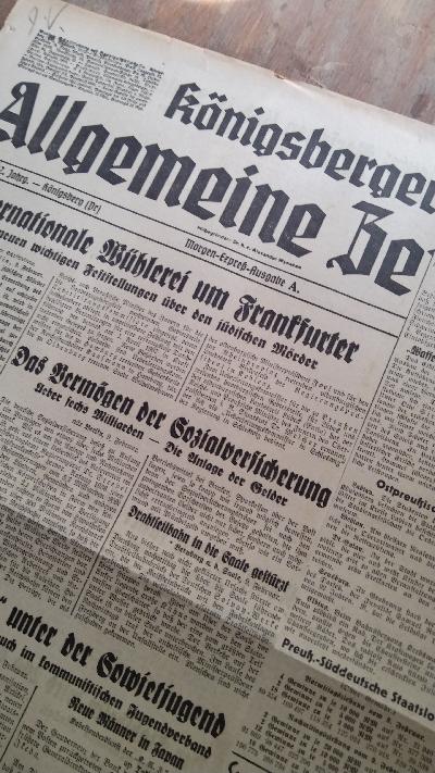 Königsberger Allgemeine Zeitung  Nr. 67  62. Jahrg. - Front Cover