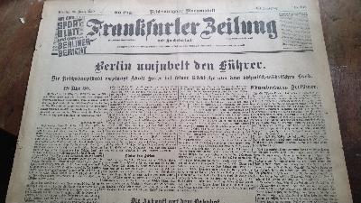 Frankfurter Zeitung  Nr. 146 des 83. Jahrgangs - Front Cover