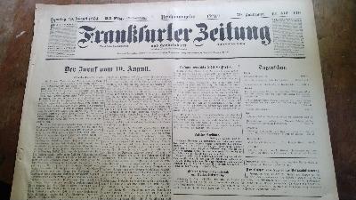 Frankfurter Zeitung  Nr. 419/420 des 78. Jahrgangs - Front Cover