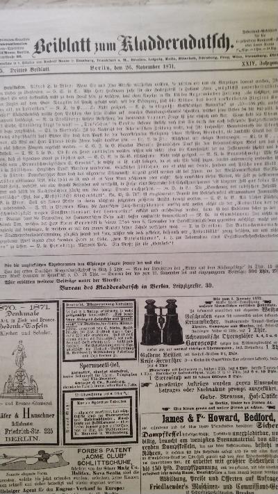 Kladderadatsch. Humoristisch-satyrisches Wochenblatt  Nr. 19,31-33,55,57 - Front Cover