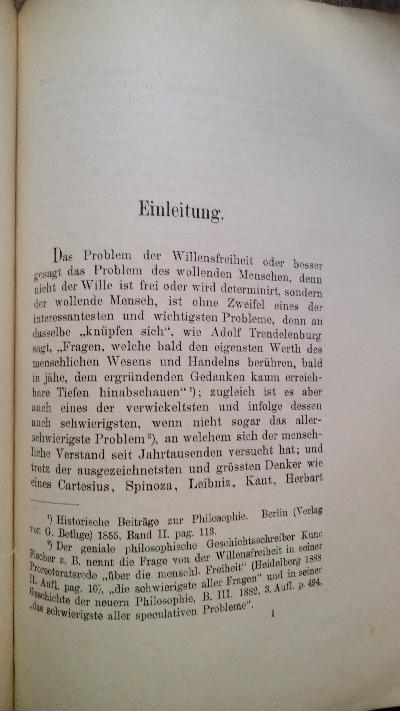 Darstellung und Kritik der kantischen Lehre von der Willensfreiheit mit einem geschichtlichen Rückblick auf das Freiheitsproblem - Front Cover