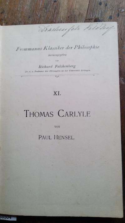 Thomas Carlyle - Front Cover