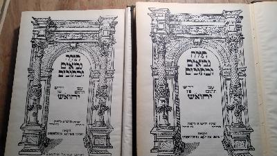 Tora  Nevi im u Khetuvim  mit jiddischer Übersetzung von Yehoash  2 Bände - Front Cover