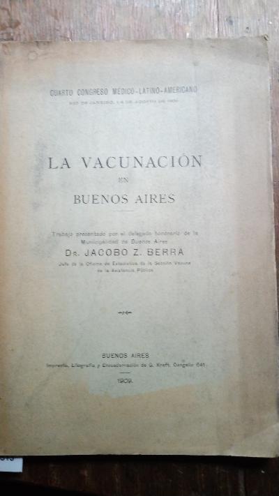 La Vacunacion en Buenos Aires - Front Cover