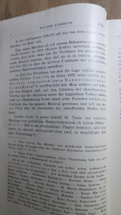 Zu dem estnischen Märchen vom gestohlenen Donnerinstrument - Front Cover
