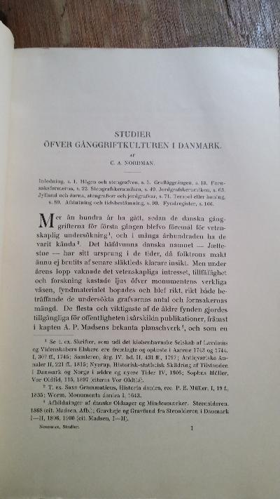 Studier öfver Ganggriftkulturen i Danmark - Front Cover