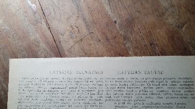 LATVIJAS JAUNATNEI  LATVIJAS TAUTAI  (An die Jugend Lettlands, An das lettische Volk)  illegales Flugblatt der lettischen Kommunisten - Front Cover