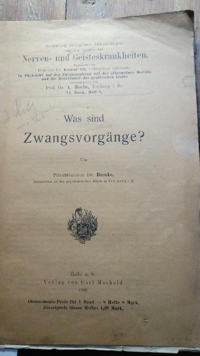 Was sind Zwangsvorgänge - Front Cover