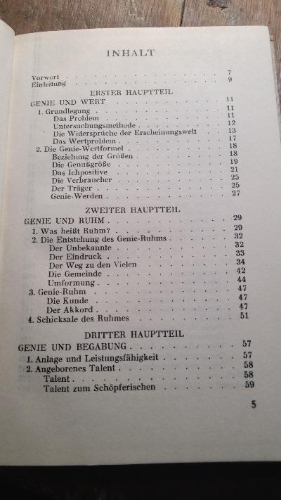 Das Genie - Problem  Eine Einführung - Front Cover