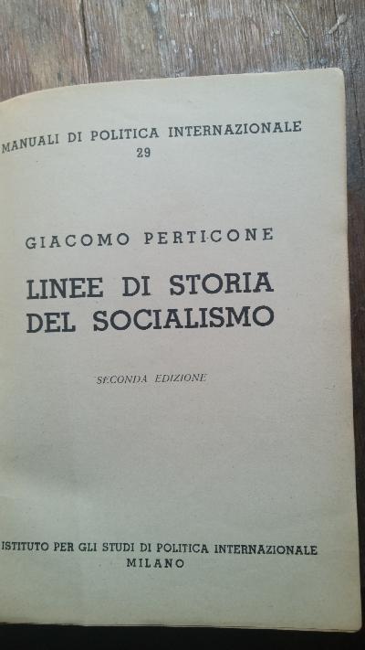 Linee di Storia del Socialismo - Front Cover