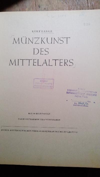Münzkunst des Mittelalters - Front Cover
