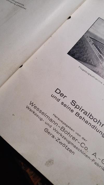 Der Spiralbohrer und seine Behandlung - Front Cover