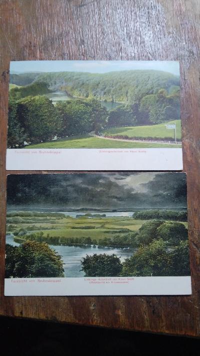 Zwei Ansichtspostkarten  Fernsicht von Bruhnskoppel - Front Cover