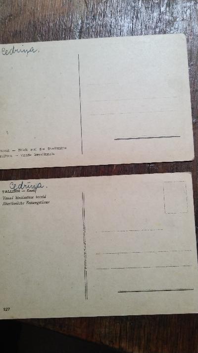 zwei Ansichtspostkarten von Reval/Tallinn  vermutlich deutsche Besatzungszeit um 1942 - Front Cover