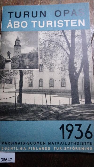 Turun Opas Abo Turisten 1936 - Front Cover