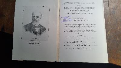 Festlichkeiten zur Ehrung des Gedächtnisses des Meisters Antonin Dvorak  aus Anlass seines 25. Todestages - Front Cover