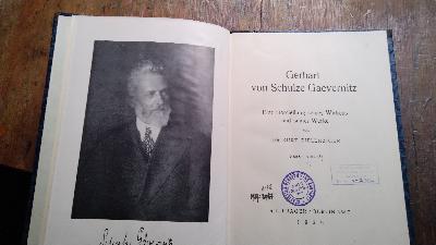 Gerhart von Schulze Gaevernitz  Eine Darstellung seines Wirkens und seiner Werke - Front Cover