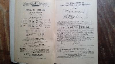 Catalogue of His Master’s Voice Records: Including all records issued up to and including December 31st, 1930 (with the exception of Records of Unique and Historic Interest, for which see Catalogue No. 2, issued separately) - Front Cover