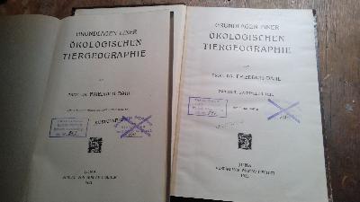 Grundlagen einer ökologischen Tiergeographie  2 Bände - Front Cover