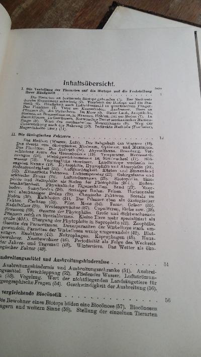 Grundlagen einer ökologischen Tiergeographie  2 Bände - Front Cover