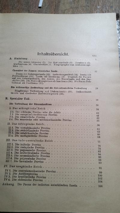 Grundlagen einer ökologischen Tiergeographie  2 Bände - Front Cover
