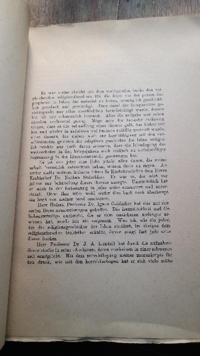 Die Person Muhammeds in Lehre und Glauben seiner Gemeinde - Front Cover