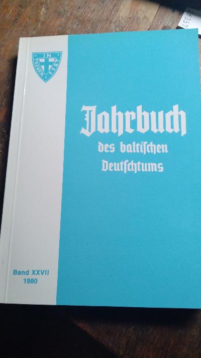 Jahrbuch des baltischen Deutschtums 1980 - Front Cover