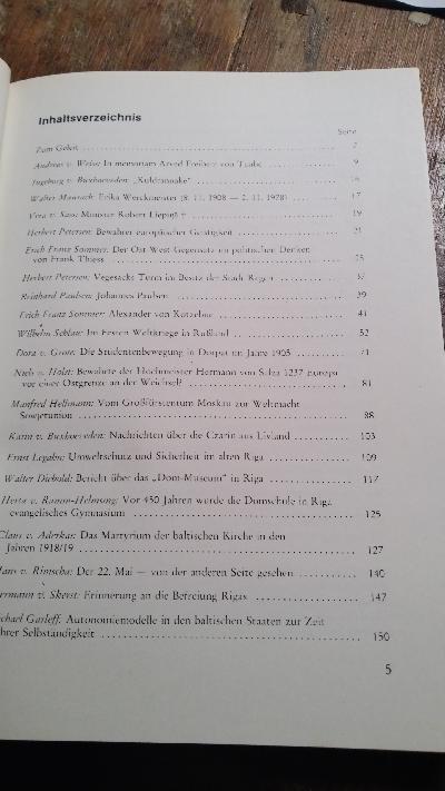 Jahrbuch des baltischen Deutschtums 1980 - Front Cover