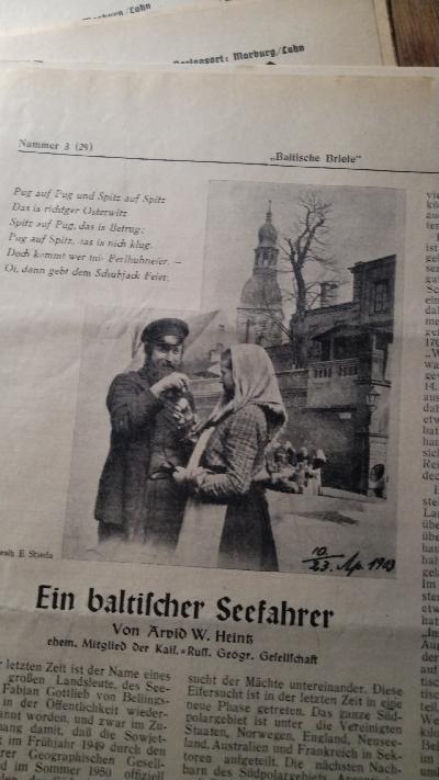 Baltische Briefe  Heimatblatt der Deutschbalten  Nr. 1- 10  4. Jahrgang - Front Cover