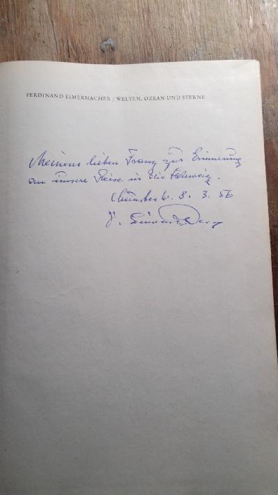 Welten Ozean und Sterne  Erinnerungen an Freiballonfahrten - Front Cover