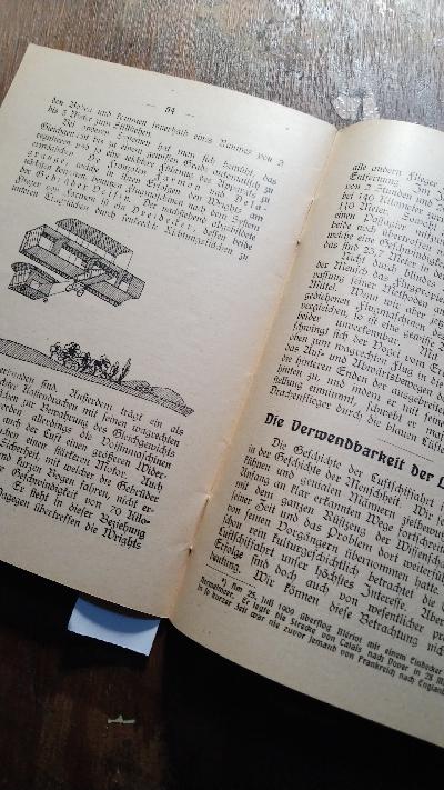 Die Luftschiffahrt ihre geschichtliche Entwicklung und ihre naturwissenschaftlichen Grundlagen gemeinverständlich dargestellt. - Front Cover