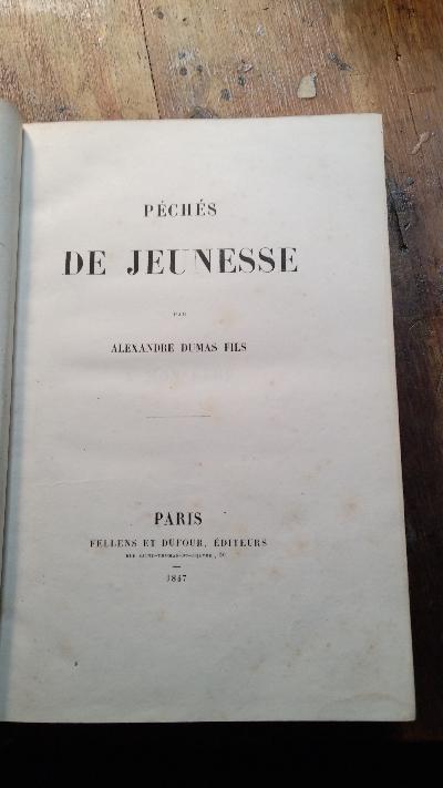 Peches de Jeunesse - Front Cover
