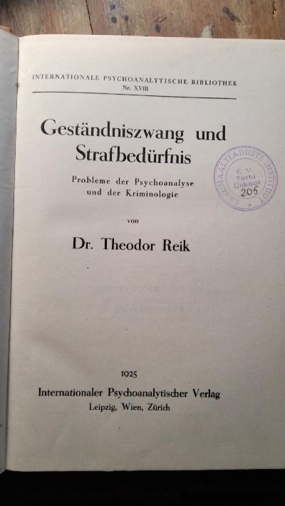 Geständniszwang und Strafbedürfnis - Front Cover