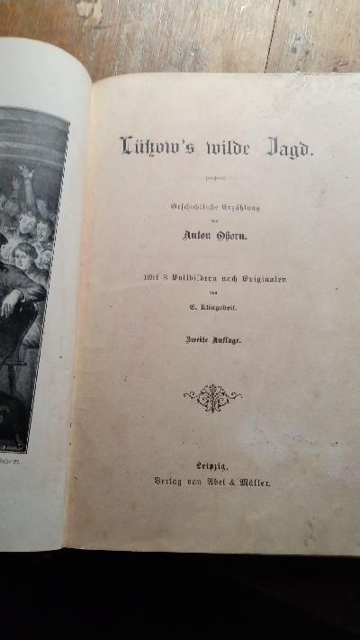 Lützow s wilde Jagd  Geschichtliche Erzählung - Front Cover