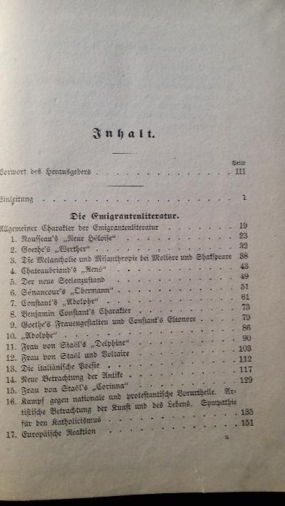Die Emigrantenlitteratur  Die romantische Schule in Deutschland - Front Cover