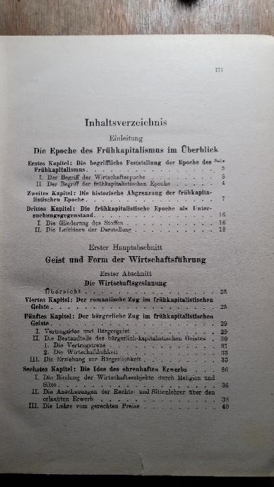 Der moderne Kapitalismus  Zweiter Band  Erste Hälfte - Front Cover