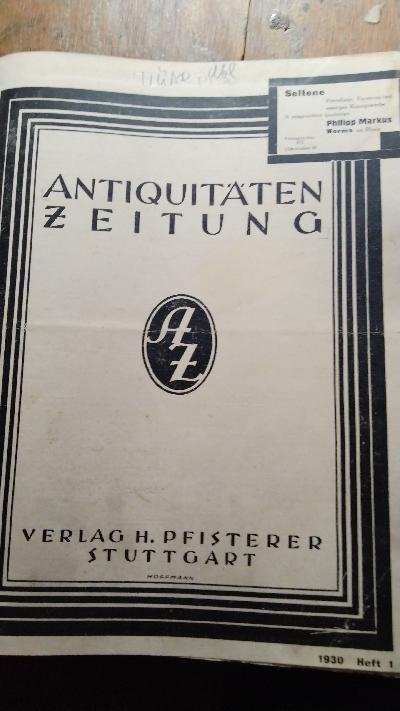 Antiquitäten - Zeitung  Stuttgart  38. Jahrg. - Front Cover