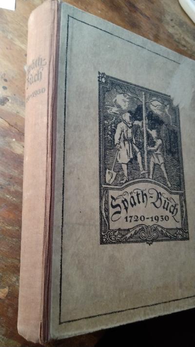 Späth - Buch 1720 - 1930 - Front Cover